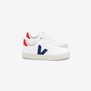 Kids Veja V-10 CWL White Cobalt Pekin Size 11